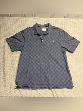 Payne Stewart Golf Polo Shirt Mens XL Gray Pattern Short Sleeve